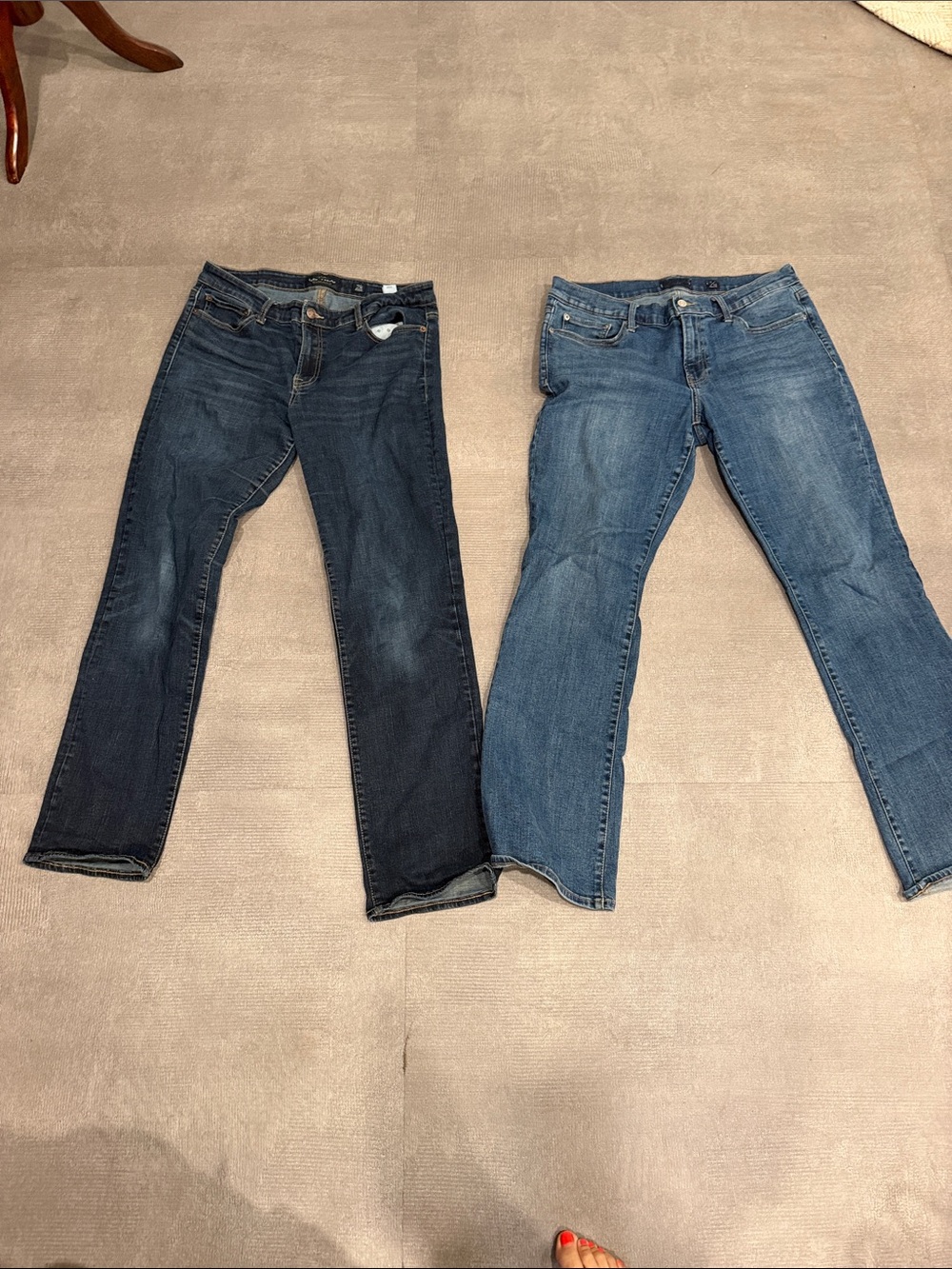 Lucky Brand Women’s Flare Jeans Bundle in Dark and Medium Blue Size 14